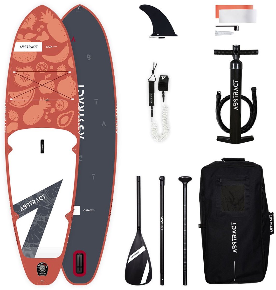 Gaïa opblaasbaar stand up paddle board sup kajak set 9'8 295L lichtgewicht 135 kg draagvermogen terra design