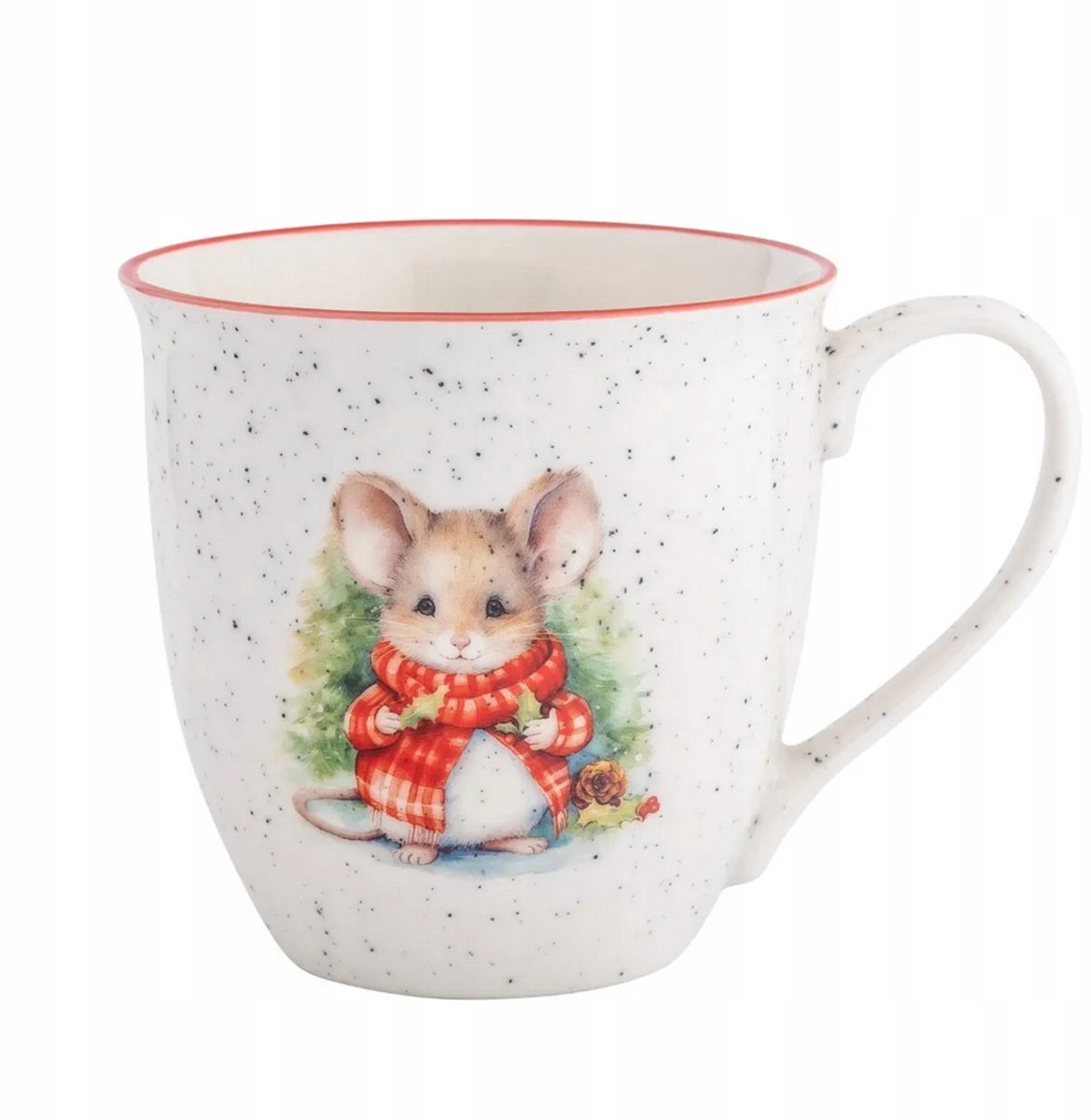 XXL Kerstmok Wintermuis 630ml - Porselein