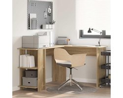 Hoekbureau - Werktafel - Thuiswerken - Ruimtebesparend design - 140 x 1135 cm - Sonoma-eiken