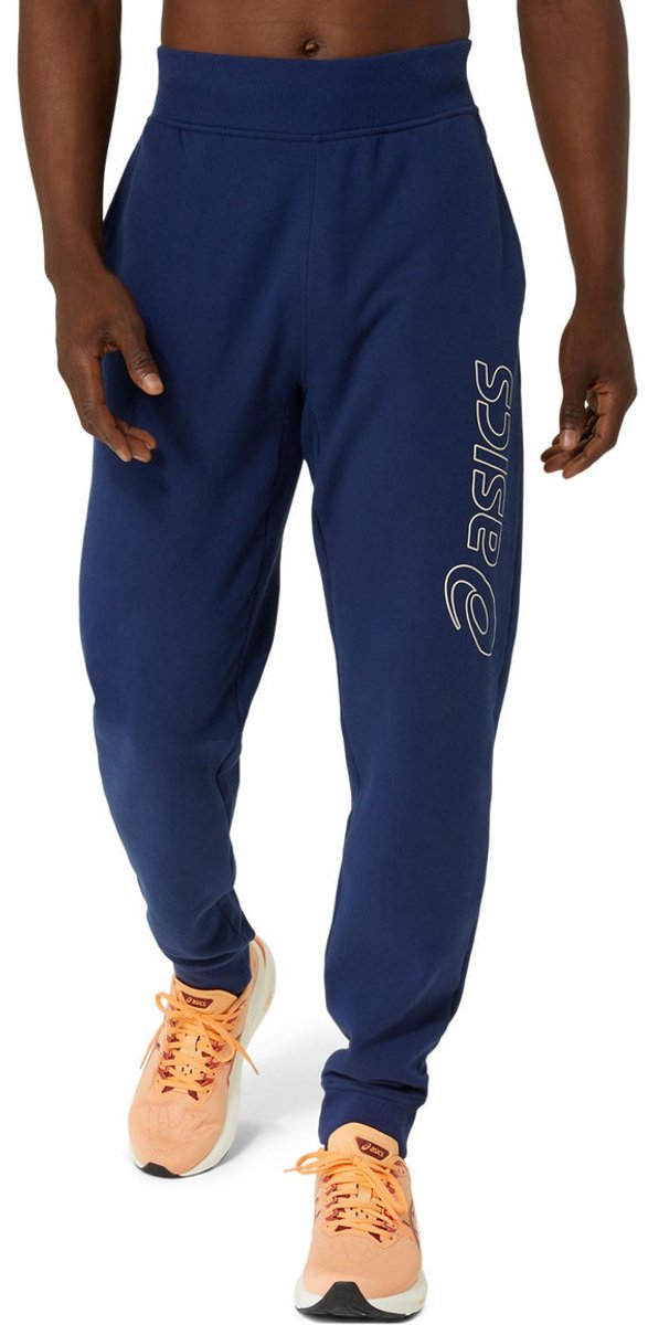 ASICS Logo Sweatpant Trainingsbroek M Expanse/Birch Logo Training Blauw