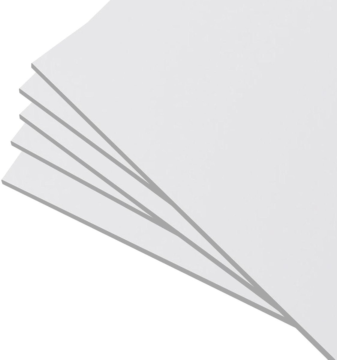 PP Mat Plaat - Kunststof Vel - Hobby Modelbouw - Flexibel Slagvast - 25x25 cm - Wit
