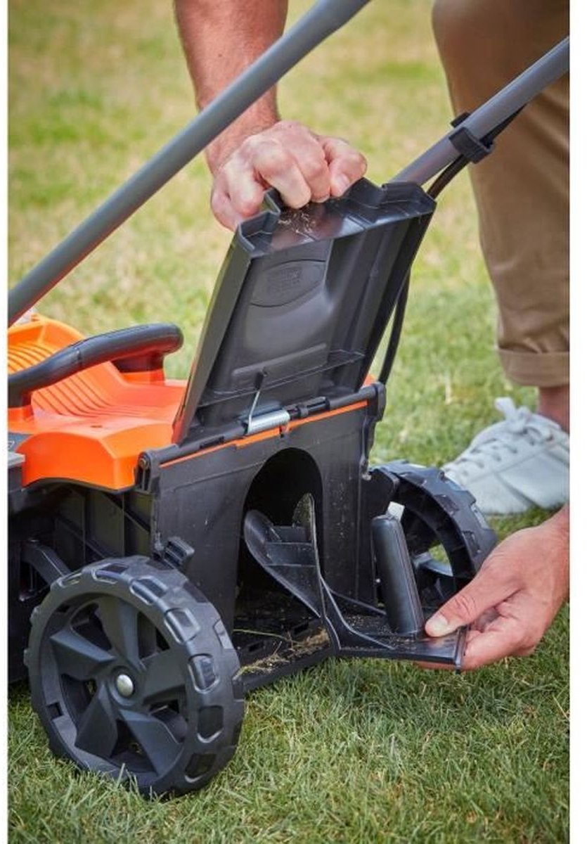 BLACK+DECKER 18V 33cm Grasmaaier, 35L opvangbak zonder accu en lader - BCMW3318N-XJ – foto 5