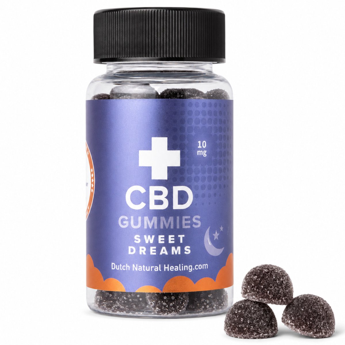 CBD Gummies Sweet Dreams 30 Stuks - Voor Rustgevende Slaap - Helpt Ontspannen - Suikerbewust - 10mg CBD per Gummie - CBD Supplementen - Bosvruchten Smaak