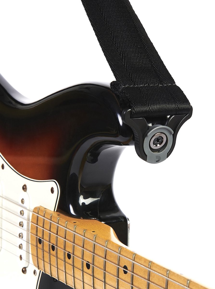 D'Addario 50BAL00 Auto-Lock Guitar Strap (Black) - Gitaarband