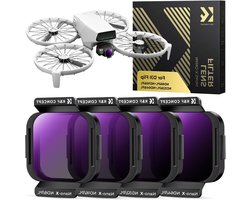 4 Pack ND/PL Filters voor DJI Flip - ND8&PL, ND16&PL, ND32&PL, ND64&PL, 2-in-1 ND Polarisatiefilter, Optisch Glas met 28-Laags Coating voor Verbeterde Beeldkwaliteit en Kleurnauwkeurigheid