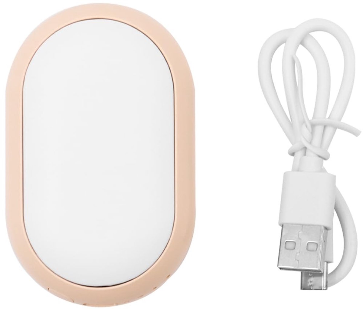 LIVIA HOME - Oplaadbare handwarmers - USB-handwarmers - Compact ontwerp - Wit - Warmte voor buitenactiviteiten - Ideaal voor winterse omstandigheden