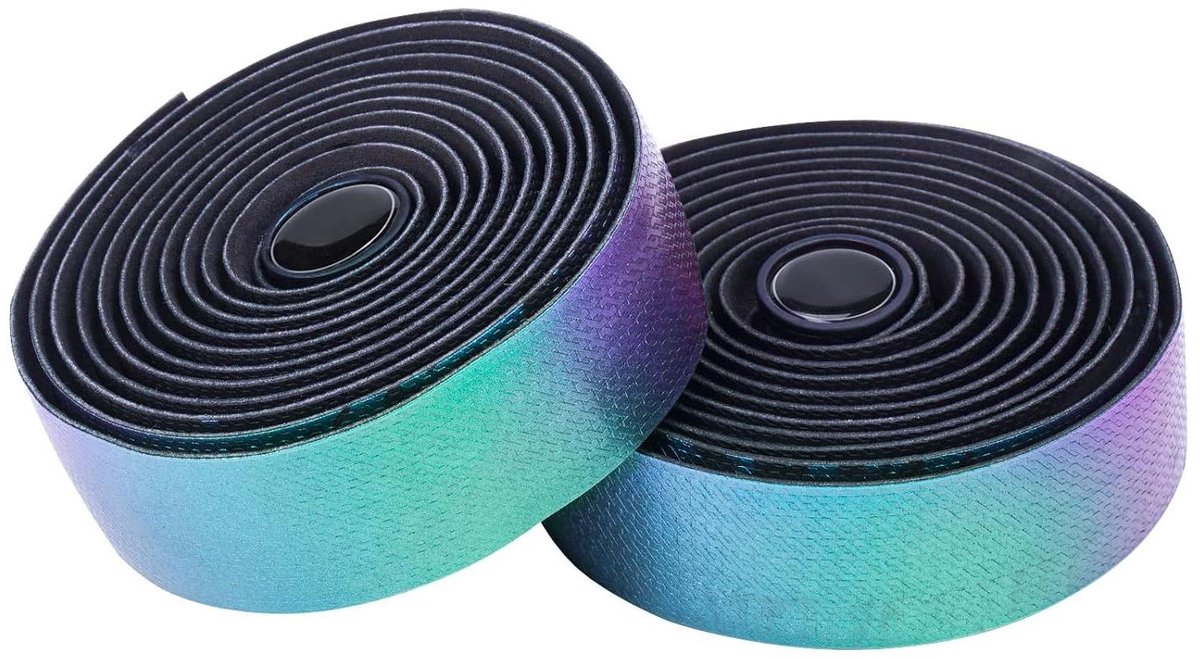 Fietsstuurbanden Set - Stuurtape EVA - Comfortabel Fietsen - Gradient Kleur Effect - Set van 2 - Blauw Paars