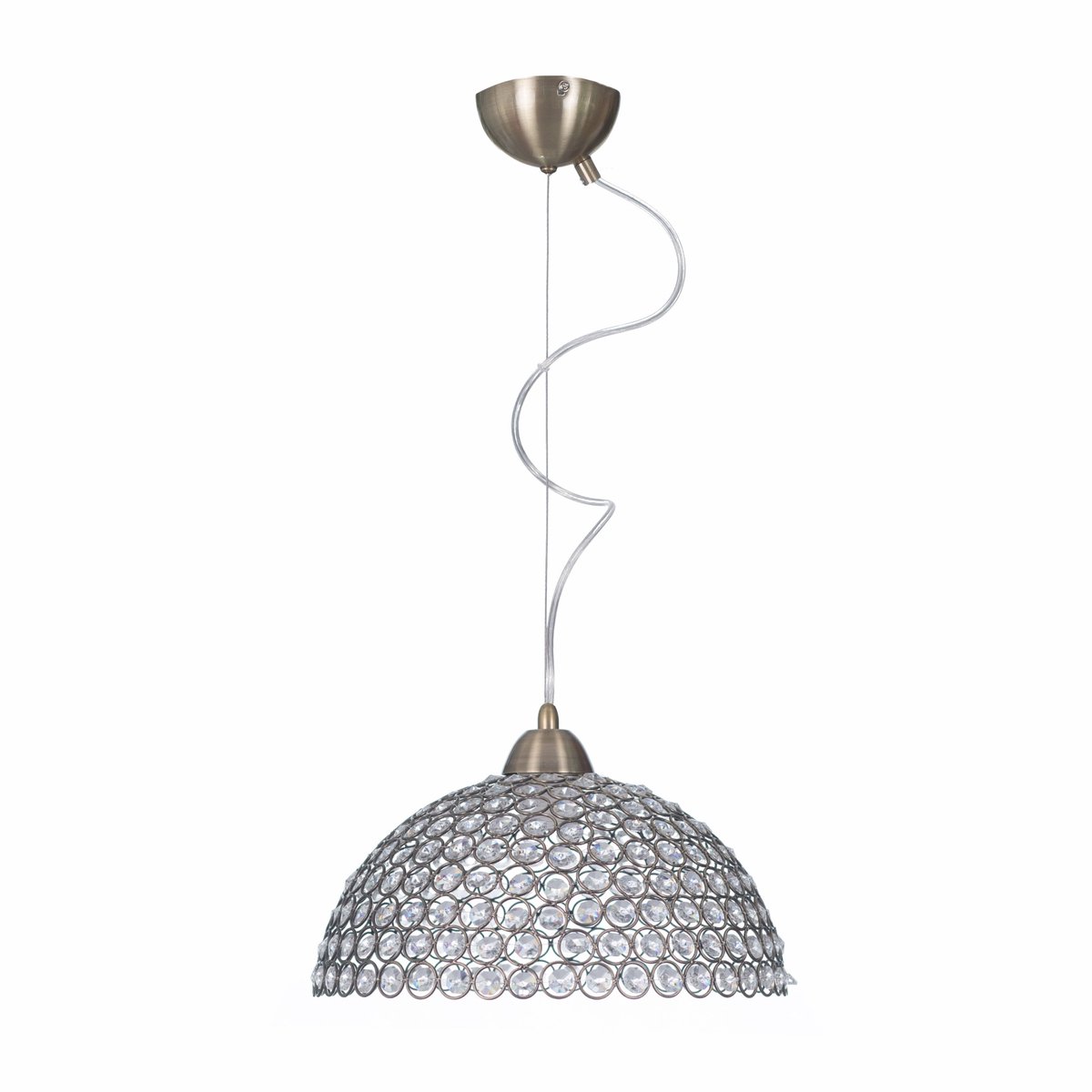 Kristallen Plafondlamp Hanglamp Messing E27 100cm