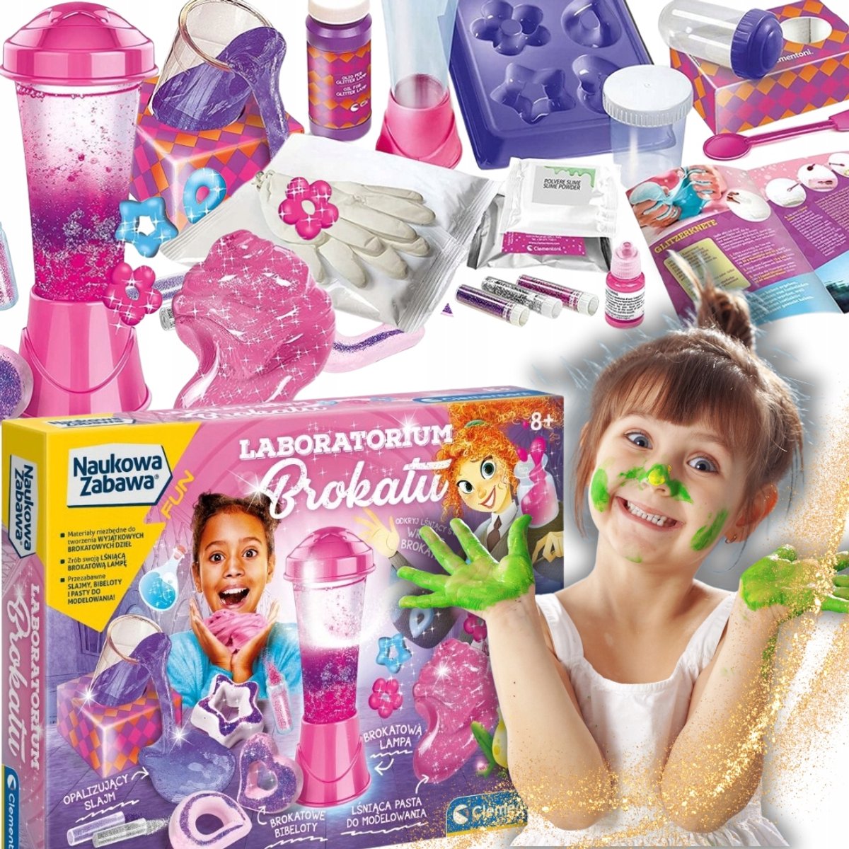 Wetenschapslab Glitter Experimenten Set voor Kinderen 8+