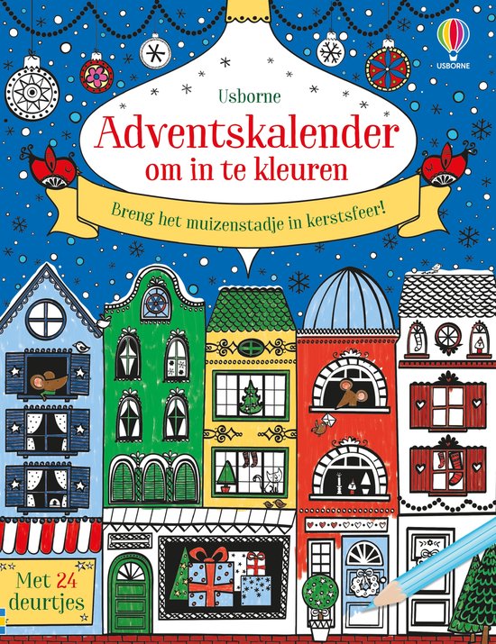 Adventskalender om in te kleuren - cover