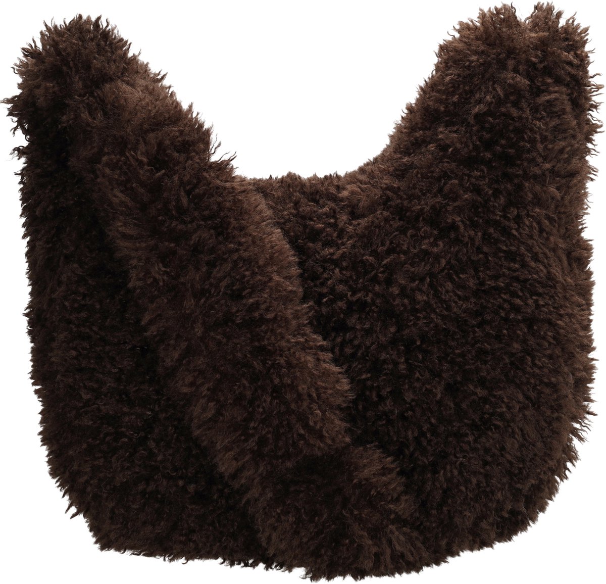 Beagles El Rio Crossbodytas - Fluffy Tas - Schoudertas - Verstelbare Schouderband - Dames - Trendy - Donkerbruin