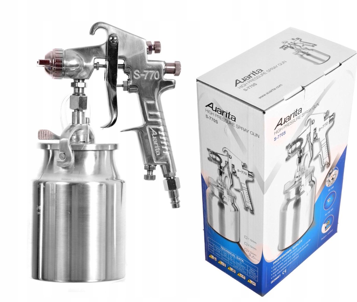 Auarita S-770S Spuitpistool 2.0mm met 1L Tank