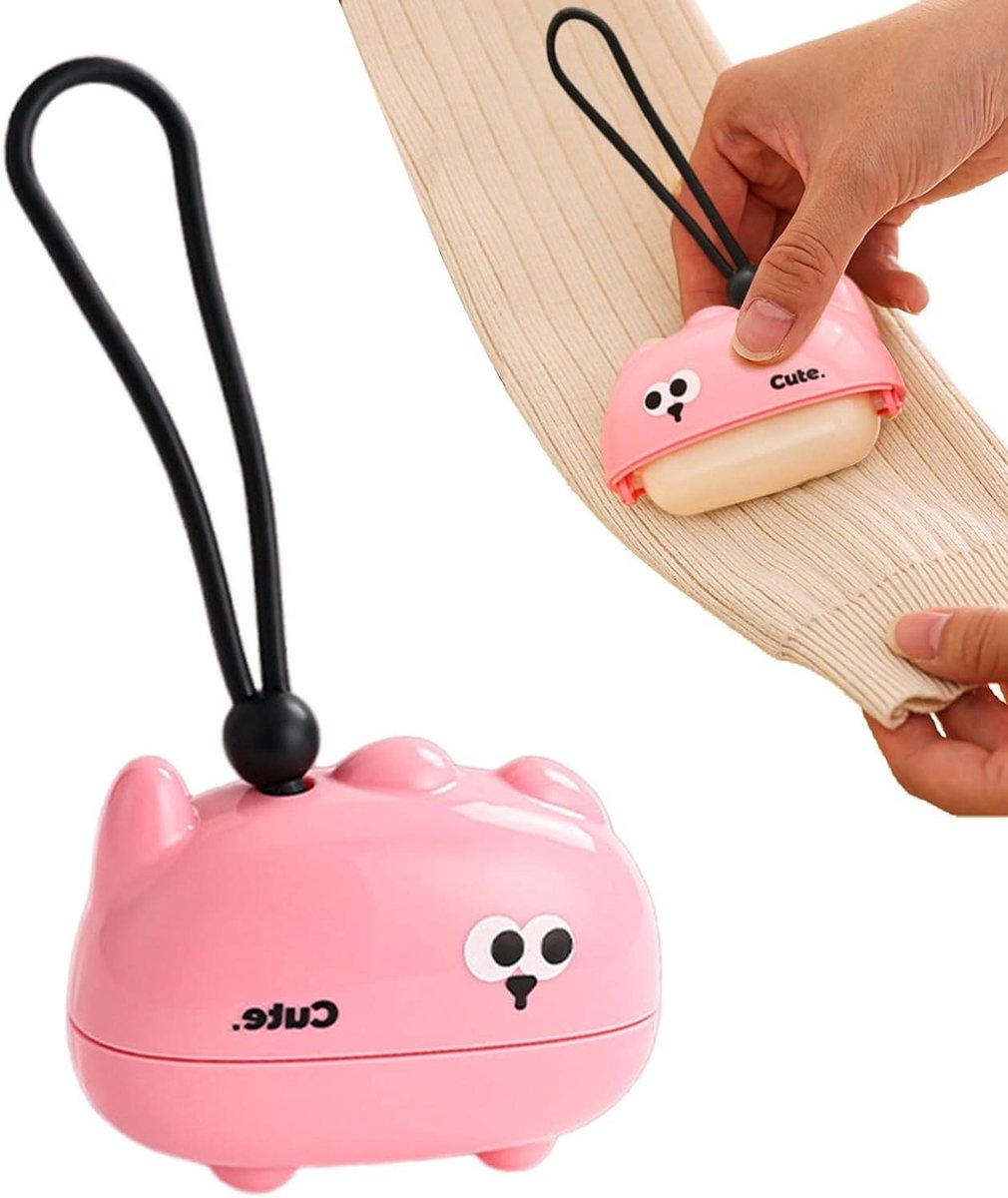 Haarverwijderaar Roller - Pluisroller - Kleding Reinigen - Wasbaar Ontwerp - 8.7x6.7x4cm - Roze