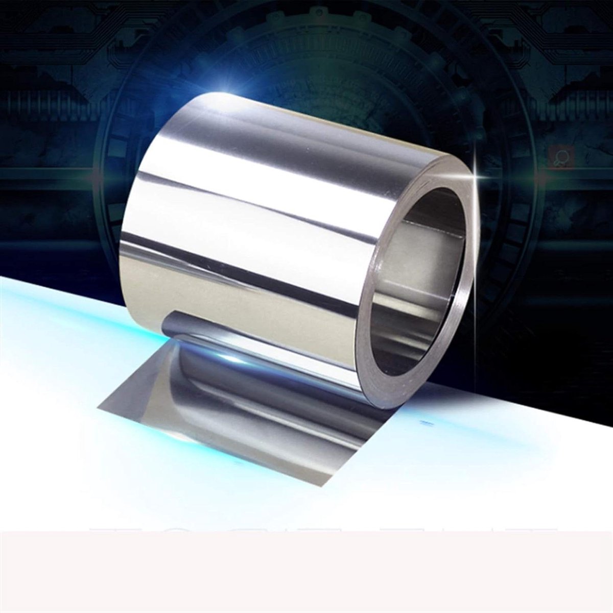 Metalen Plaat - Dunne Folie - Metaalbewerking Lassen - Roestvrij Staal - 0.2x100x1000mm - Zilver
