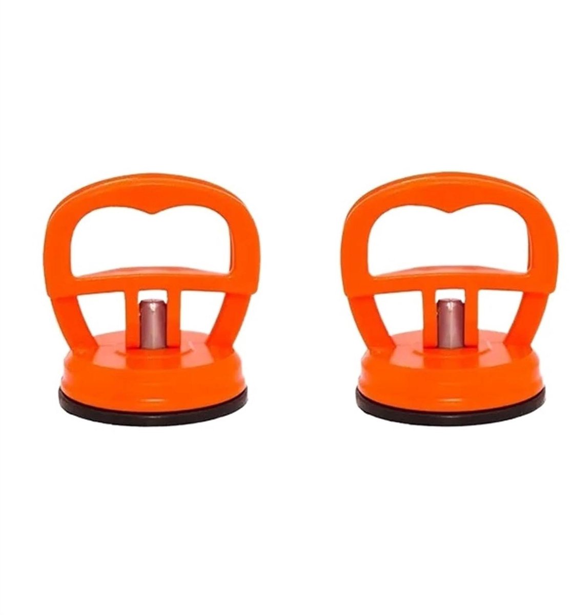 Zuignappen Reparatiegereedschap - Deukverwijderaar - Gladde Oppervlakken Verplaatsen - Hittebestendig Rubber - 2 Stuks - Oranje
