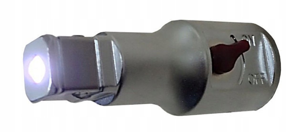 S&R 1/2'' Dopeladapter met LED-lampje voor moeilijk bereikbare plekken