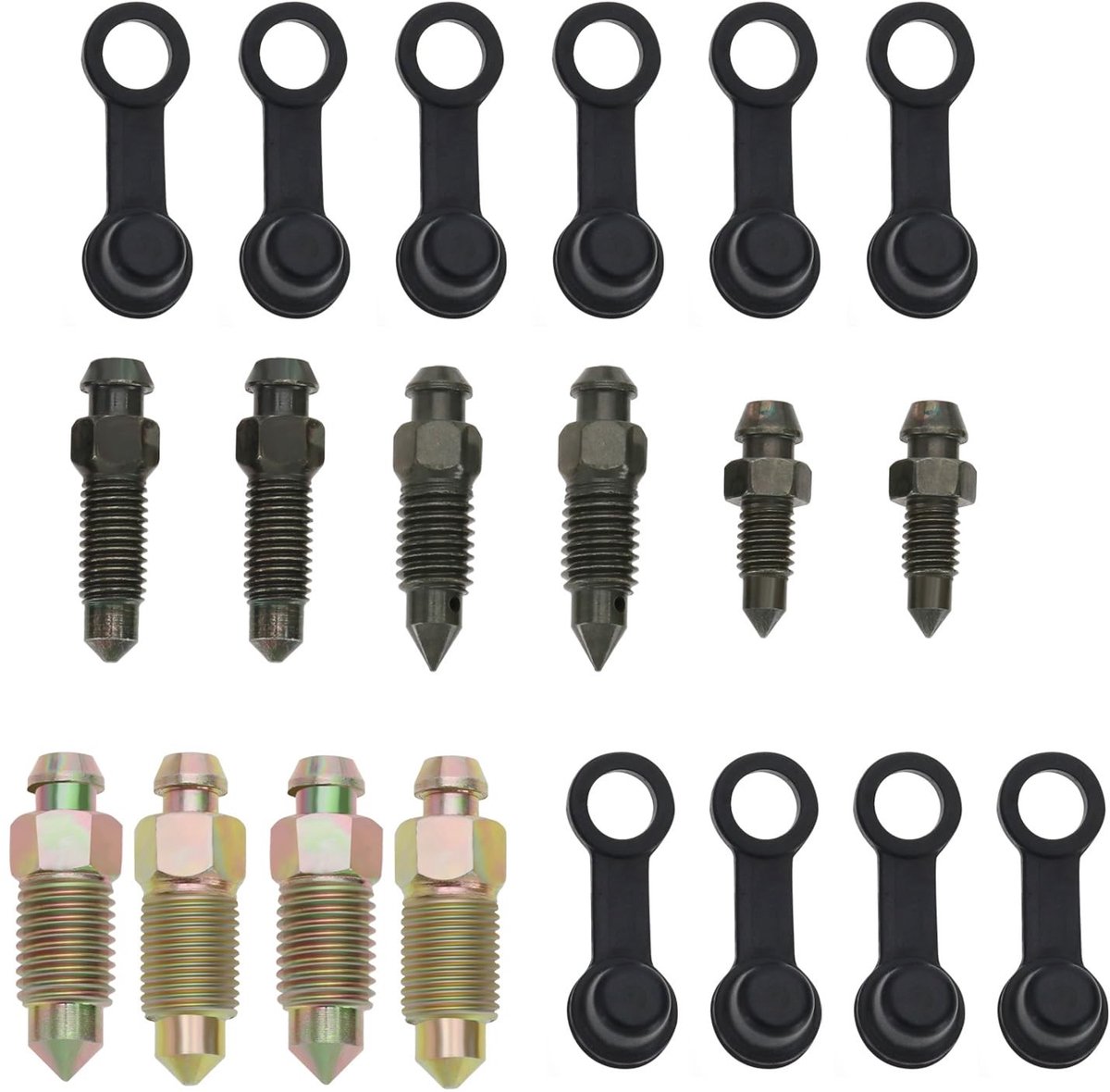 Dailygoods - Holle Bout Ontluchtingsschroef - Motorrem - Duurzaam - M6 M7 M8 M10 - Vervangingsschroef - Geschikt voor motorfietsen - 10 stuks