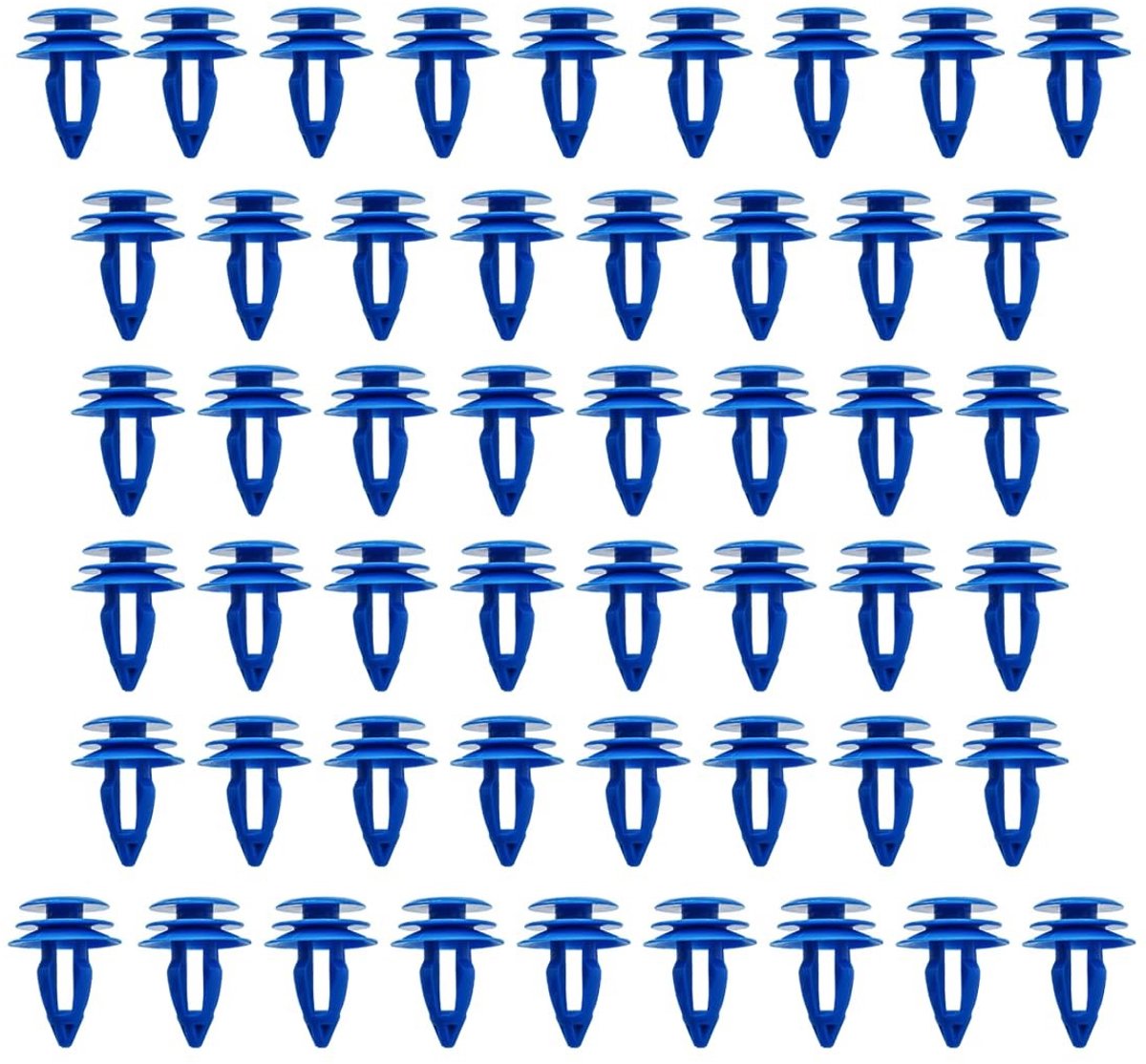 ZEYNOMAX- Autotrimclips Blauw - Bevestigingsclips Auto - Wielbogtrimclips - Autobody Bumper Klinknagel - Borgclips Plastic - 30 Stuks/Pak