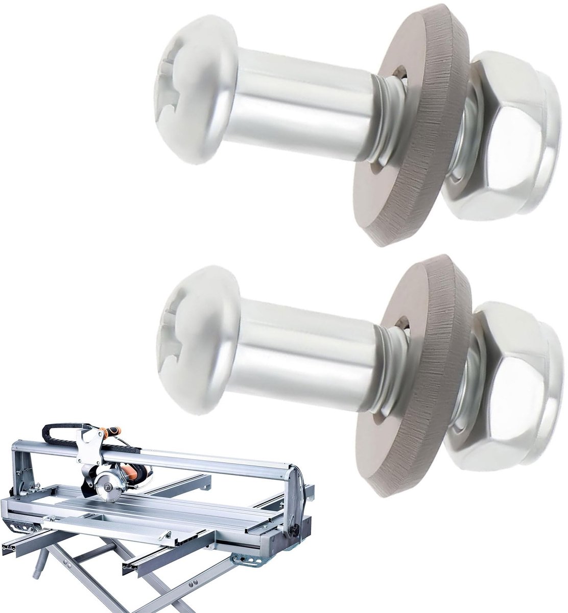 Dailygoods- Snijwielen 2 Stuks - Keramische Snijwielen - Schroevenset - Legering - 16 x 6 x 3 mm - Hoogwaardige Duurzaamheid - Snijwiel