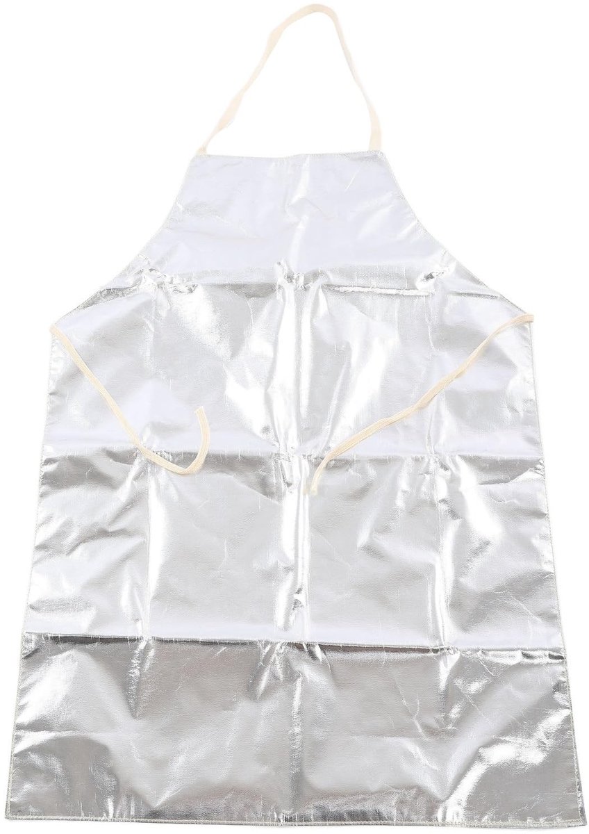 ZEYNOMAX- Schort Hittebestendig - Werkschort - BBQ-Schort - Brandvertragend - Aluminiumfolie - Waterdicht Materiaal