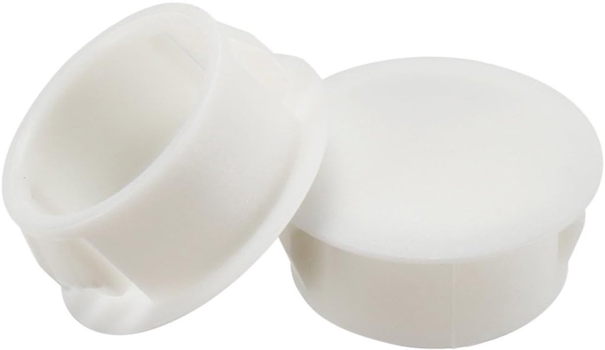 JHUBERS- Hold-pluggen 20 stuks - Ronde nylon pluggen - Klikvergrendelingspaneel - Gatafdekking - Waterdichte afdichtpluggen - Geschikt voor wastafels, gootstenen - Afdekpluggen