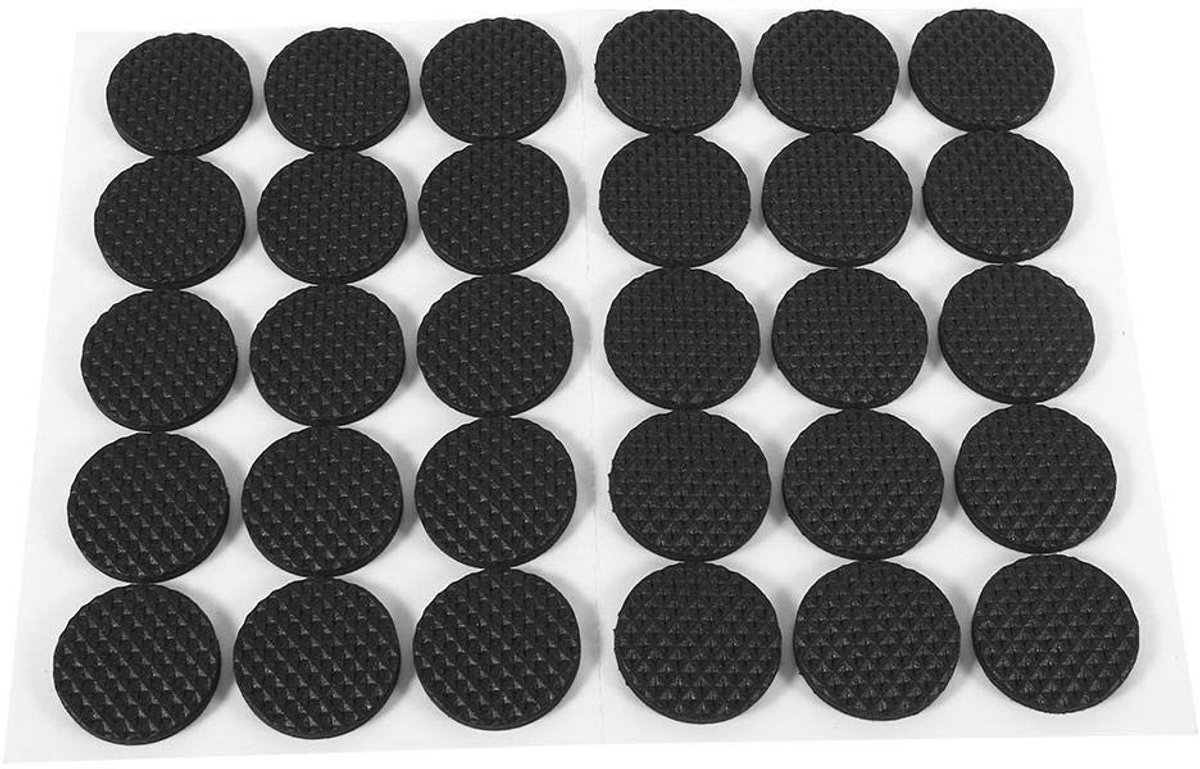 JHUBERS- Rubberen Voetjes 30 Stuks - Antislip Beschermers - Zelfklevend - Voor Meubels - Duurzaam TRP Rubber - Bescherming Tegen Krassen - Meubelbeschermers