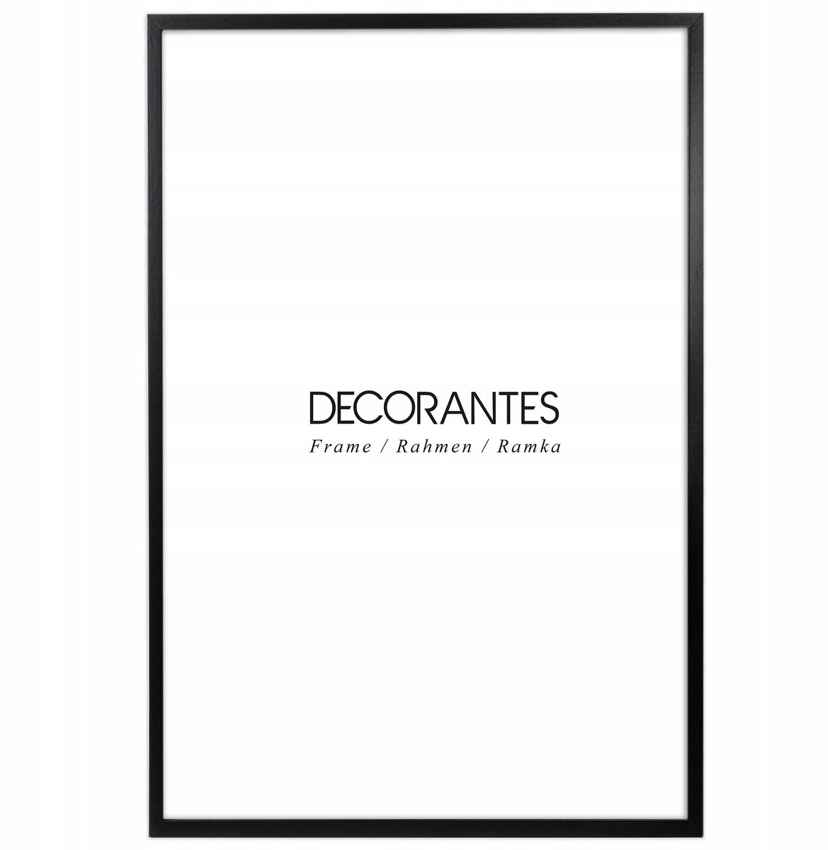 Zwarte fotolijst 40x60 cm MDF met plexiglas