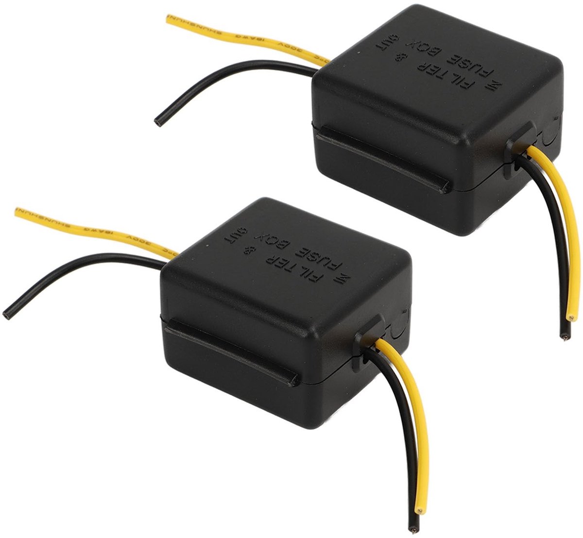 JHUBERS- Ruisfilter 2 Stuks - Auto-Netfilter - Geluidsreductie - Storingsbestendig - Eenvoudige Installatie - Kristalheldere Audio - Geluidsfilter
