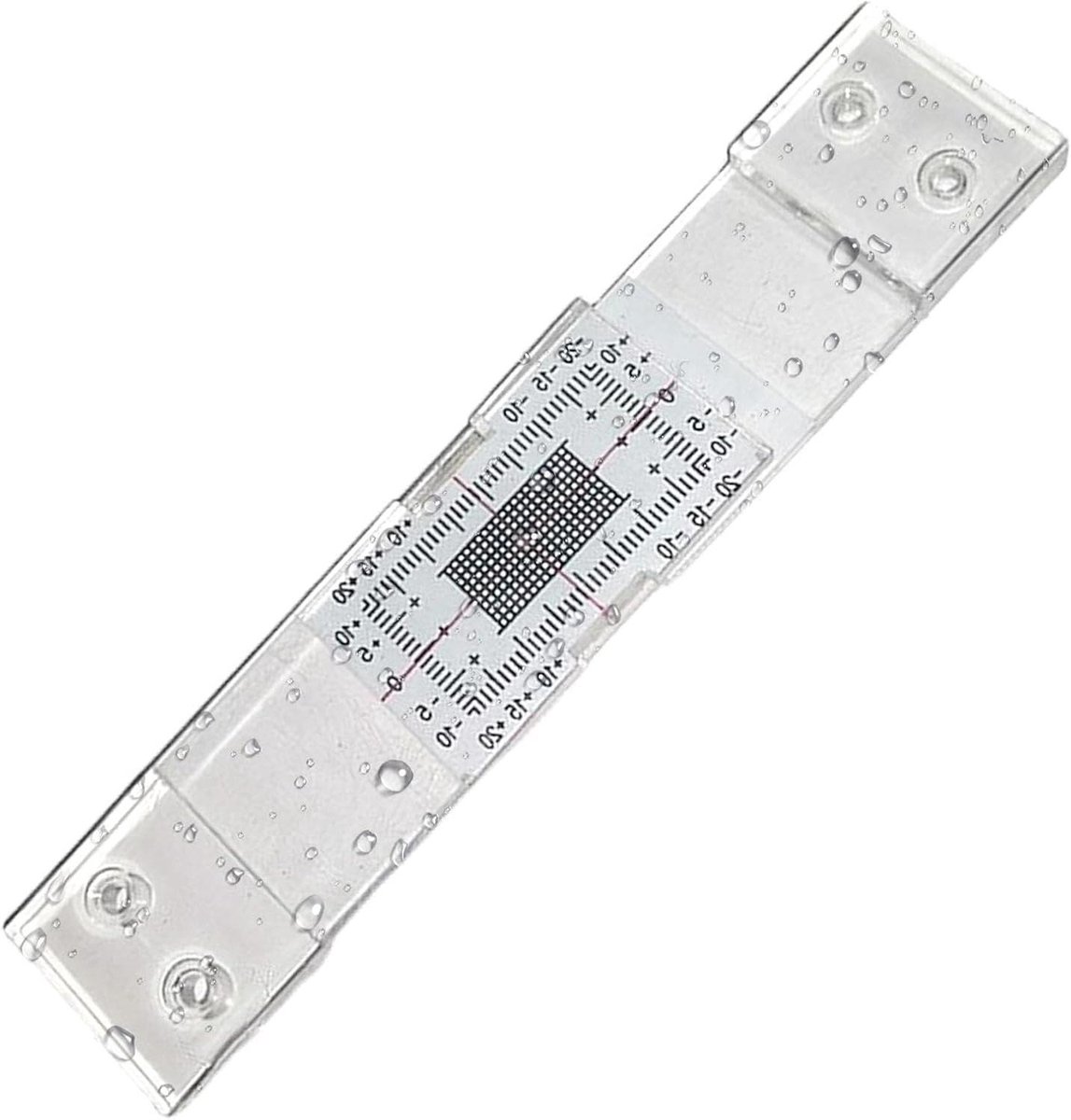 Scheur Monitor - Meetinstrument Muren - Structurele Monitoring - Dubbele As Registratie - 10x3 cm - Transparant