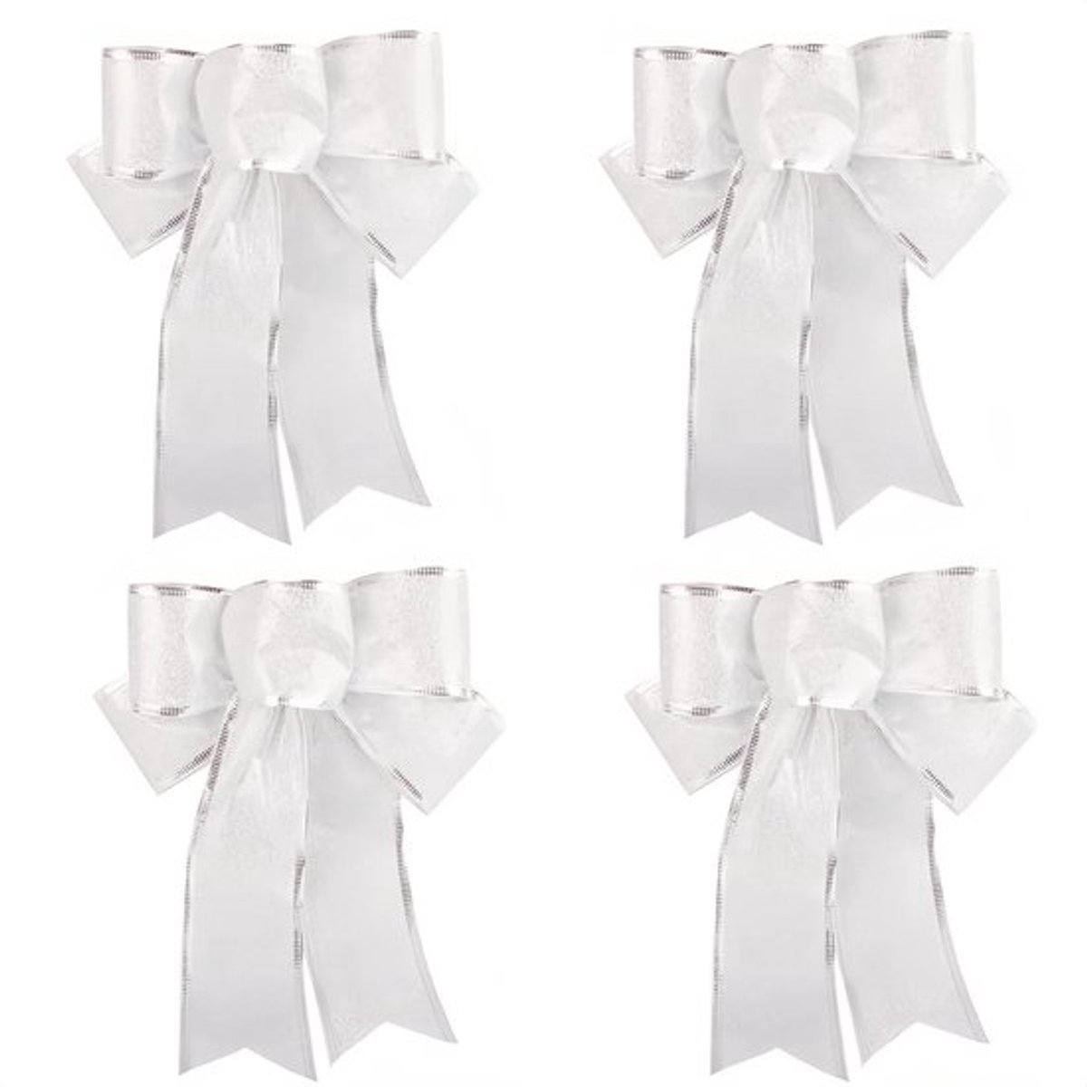 Allecto - Glitter Kerstboom Bogen - Decoratieve Strikken - Festieve