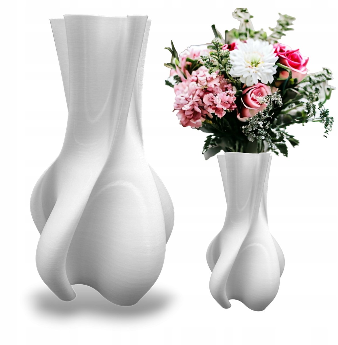 Moderne Hoge Vaas 20 cm - Onbreekbaar Biologisch Plastic