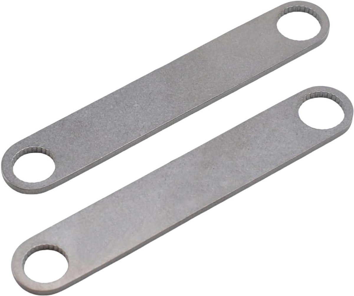Multitool Sleutel Set - Reparatiesleutel - Gereedschap Onderhoud - Roestvrij Staal - 2 Stuks - Zilver