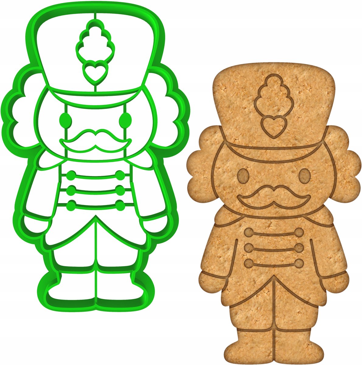 Kerstkoekjesvorm "Notenkraker" - 10cm