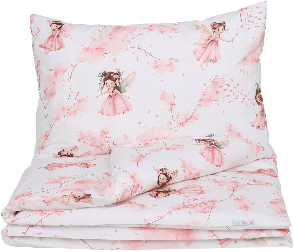 Babymam Kinderbeddengoed 2-delig 135x100cm & 60x40cm - 100% Katoen