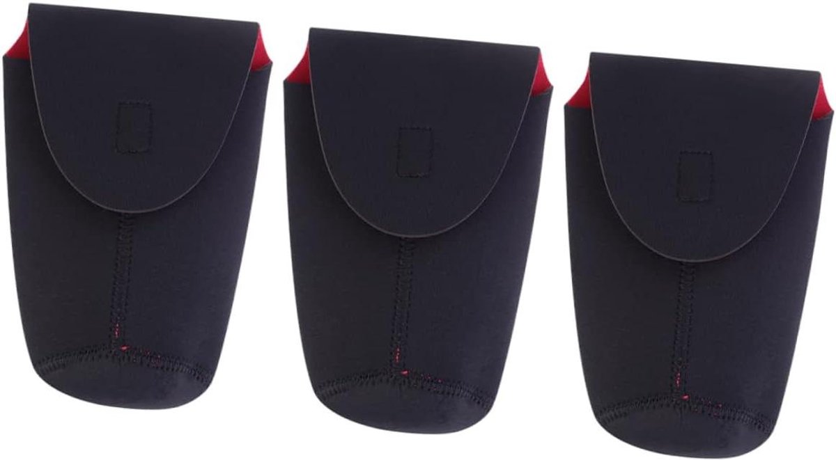 Cameratas Lens - Lensbeschermer - Camera Beschermen - Waterdicht Neopreen - 3 Stuks - Zwart