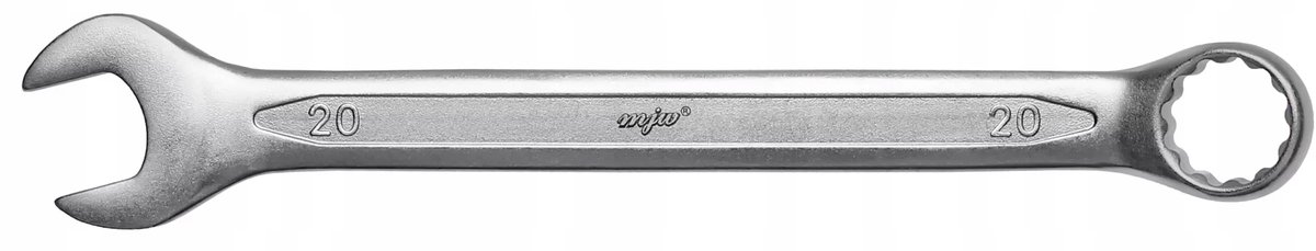 MJW Ring- en dopsleutel 20 mm CrV-staal, DIN 3113