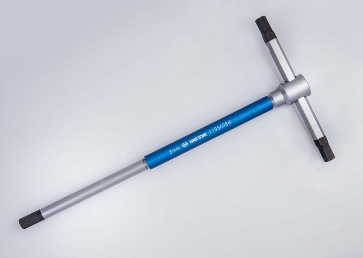 King Tony inbussleutel T-type 2 mm, 125 mm lengte