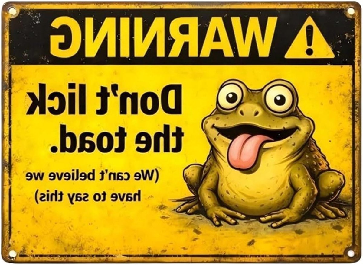 Grappige Tuinborden - Decoratie Buiten - Tuin Aankleden - Weerbestendig Metaal - 12.5x18.5 cm - Meerdere Kleuren