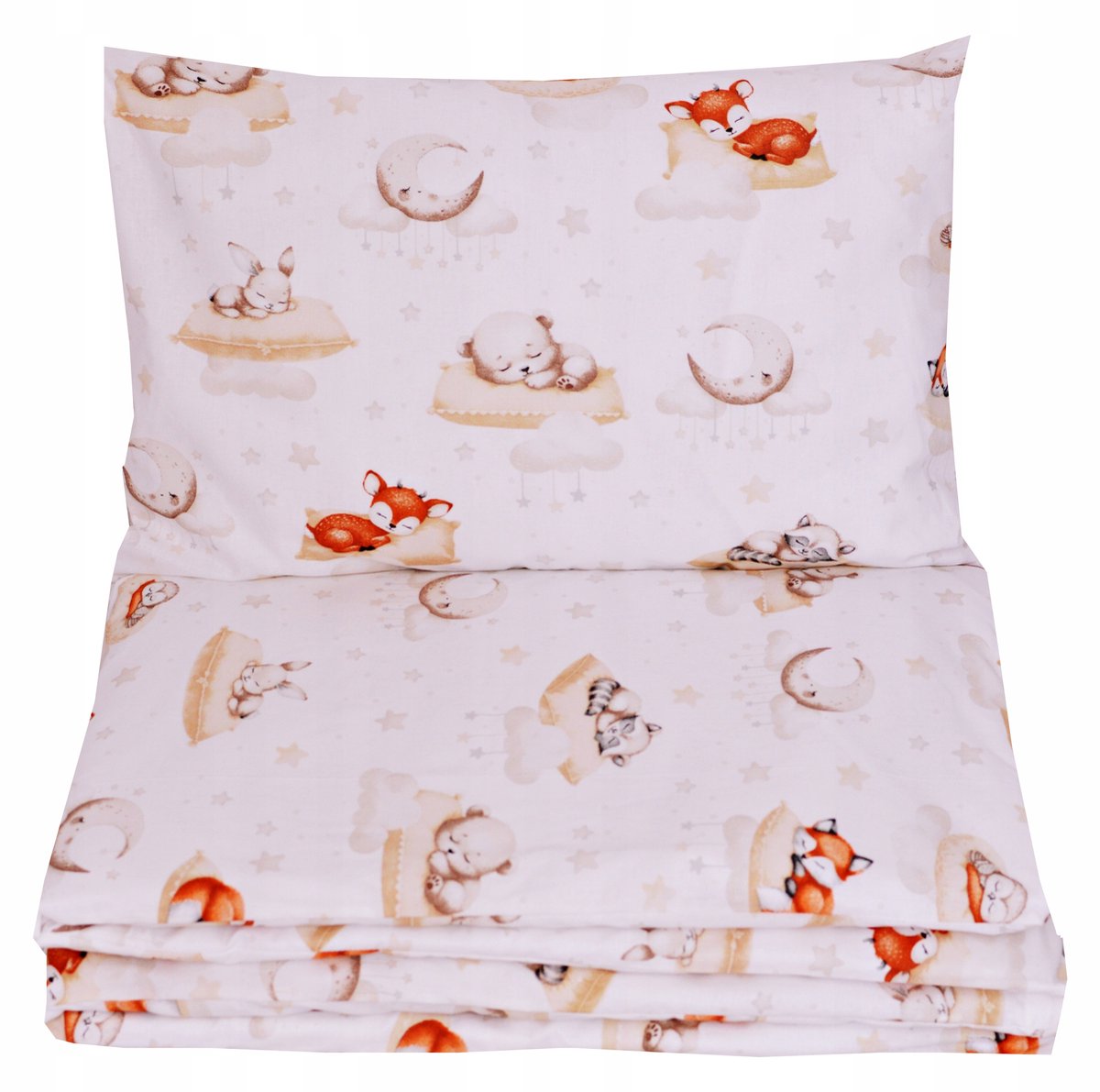 Kinderbedje dekbedovertrekset 135x100cm katoen 140x70 bed