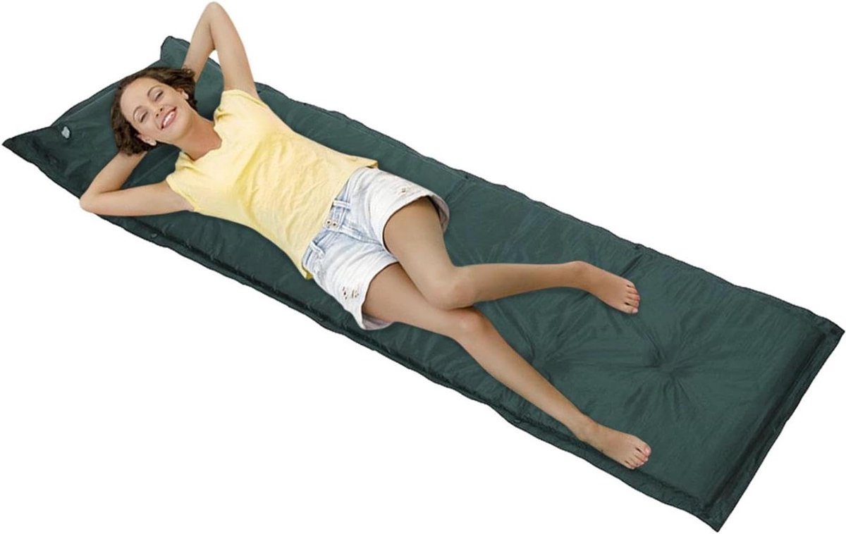 Opblaasbare slaapmat, comfortabele opblaasbare mat, camping-slaapmat met kussen en pomp, ultralicht luchtbed voor rugzakreizen, wandelen, reizen, opblaasbare slaapmat voor 2 personen