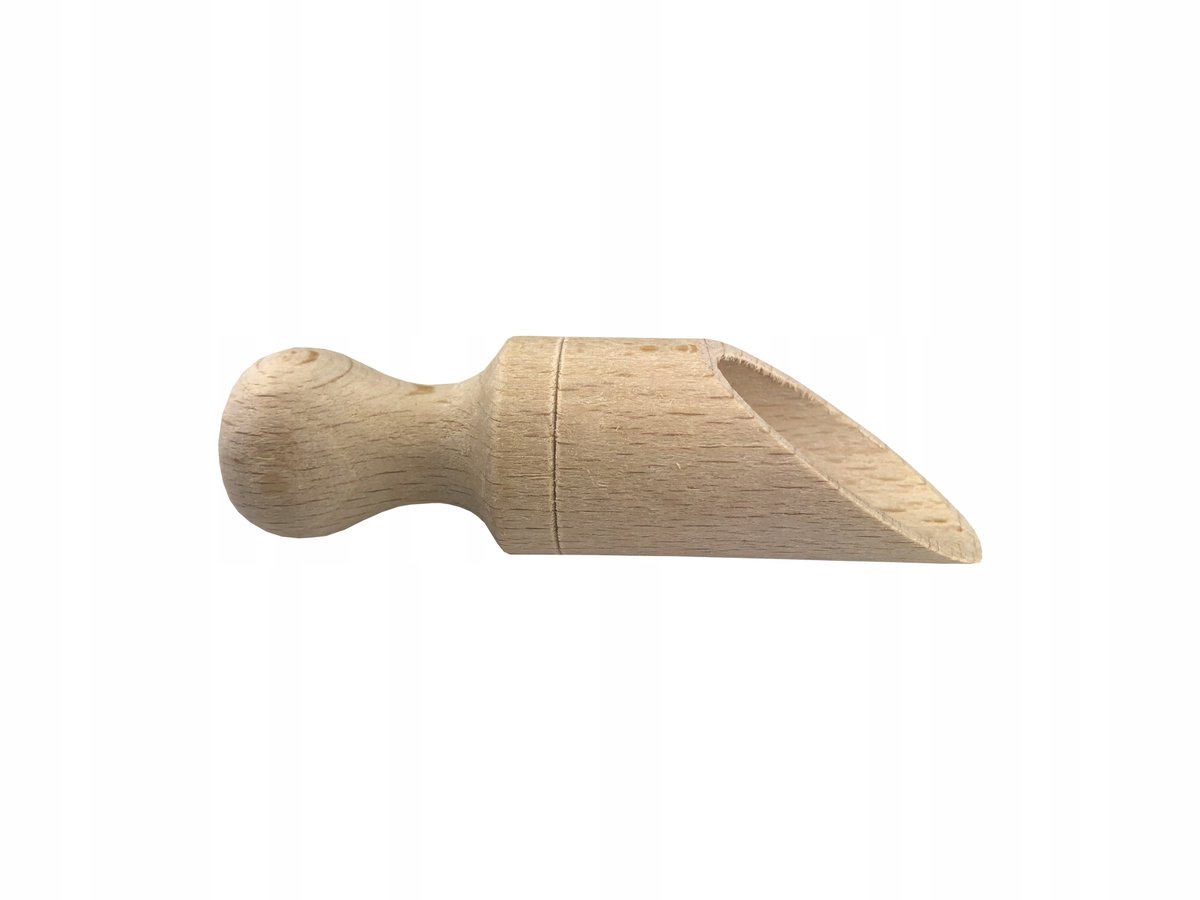 Houten schepje voor kruiden, zout en thee - 11 cm
