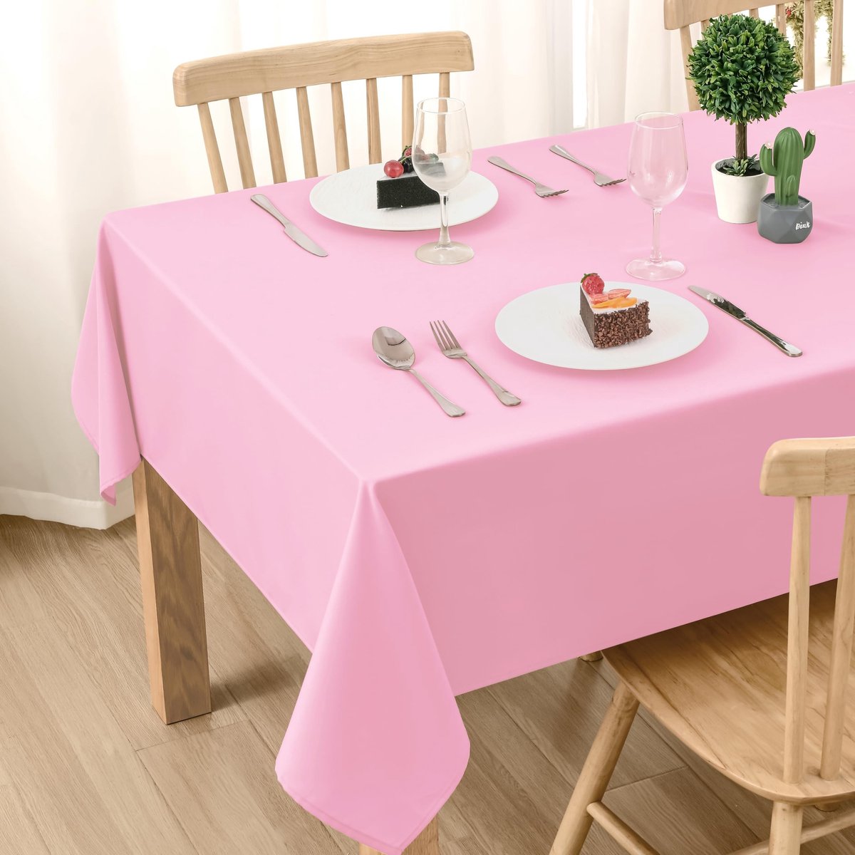 Dailygoods- Tafelkleed 90 x 90 cm - Afwasbaar - Waterdicht - Vlekbescherming - Tafelkleed voor Eetkamer/Tuin - Hoogwaardig Polyester - Tafelbedekking