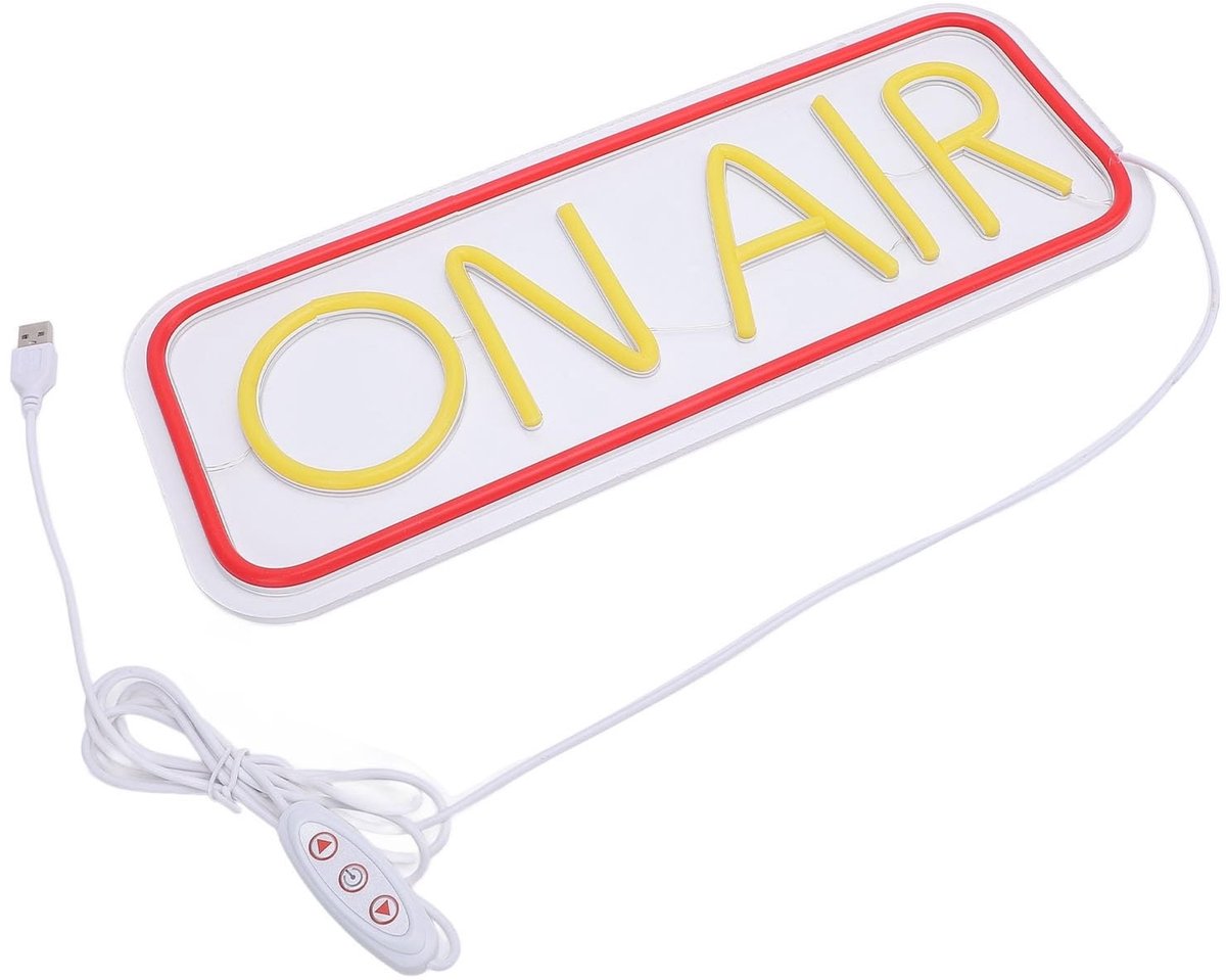 Dailygoods- Neon Sign Helder Ontwerp - Neon Wandlamp - USB-aangedreven - Decoratieve Verlichting - 40 x 15 cm - Eenvoudige Installatie - Neonlicht