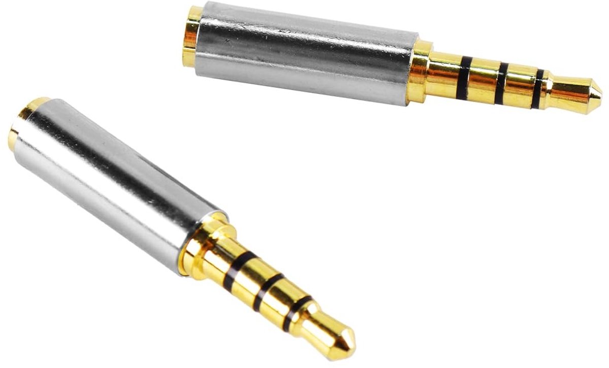 Dailygoods - 2 Stuks 3,5 mm naar 2,5 mm Hoofdtelefoonadapter
