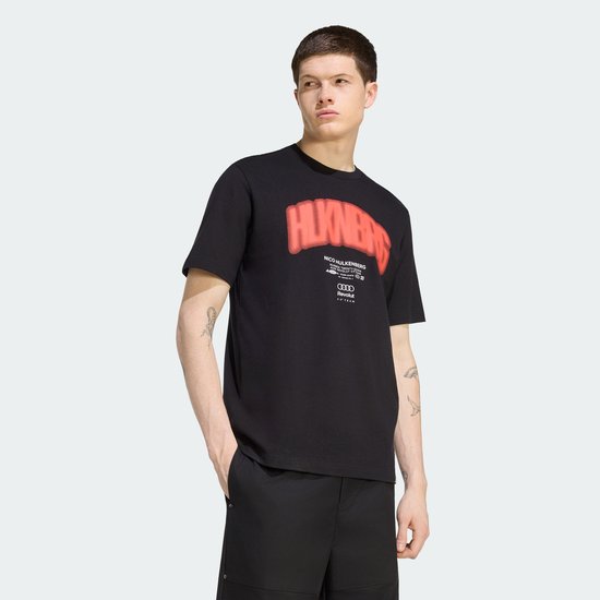 Adidas Performance Audi Formula 1 Team Nico Hulkenberg Graphic I T-Shirt - Heren - Zwart van adidas Performance — afbeelding 5