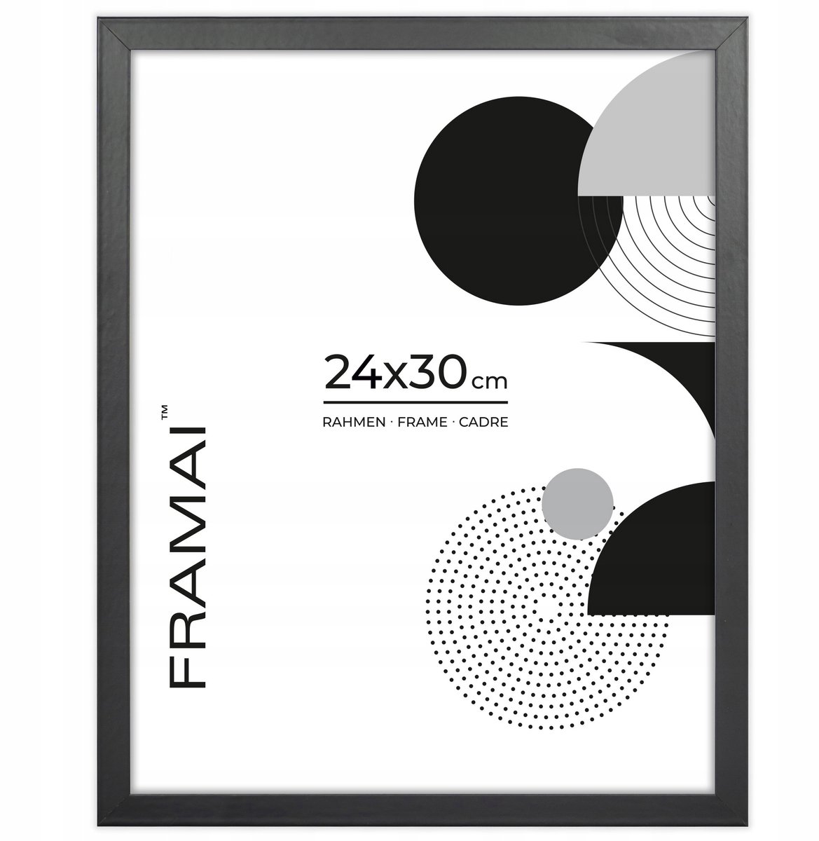 Zwarte Fotolijst 24x30 cm - Stijlvolle Decoratie met Plexiglas