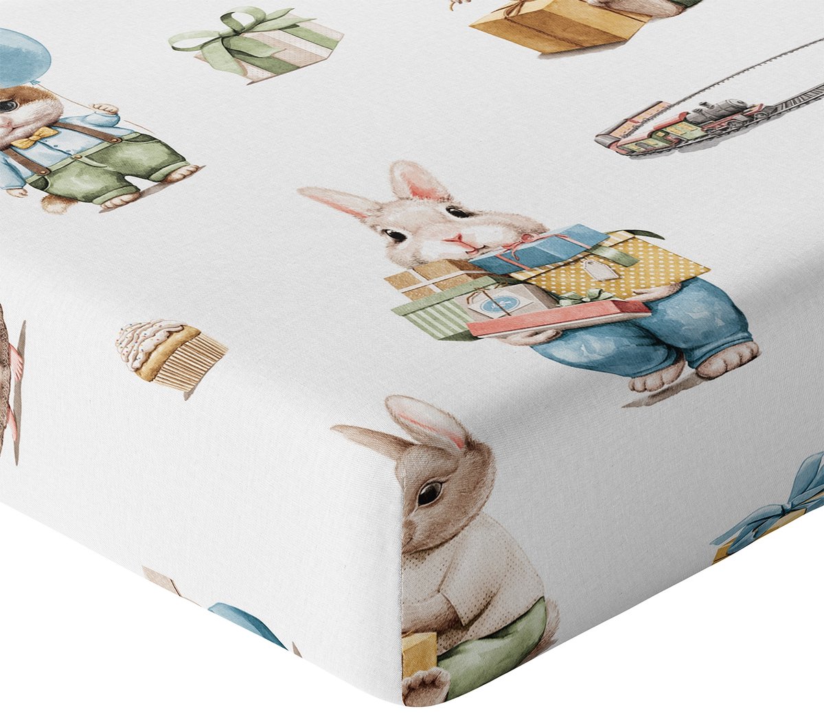 Hoeslaken 120x60cm met elastiek - 100% katoen