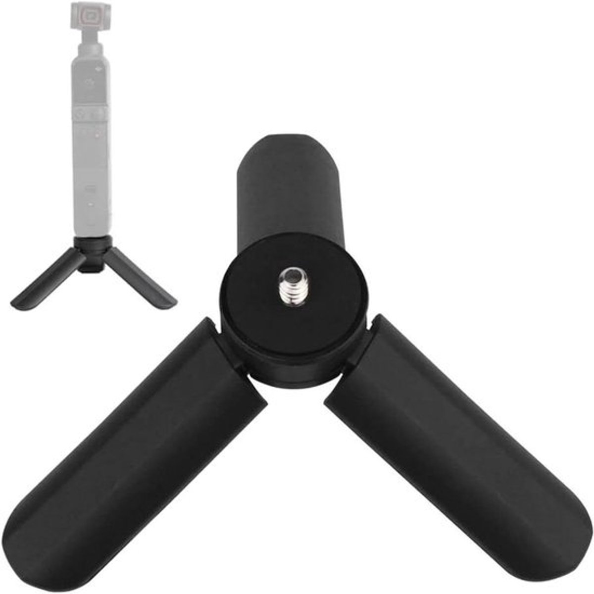 Mini Statief Stand met 1/4 Inch Schroef voor Telefoon en Camera's - Draagbaar en Anti Shake - Geschikt voor Osmo Mobiele Gimbal Handvat
