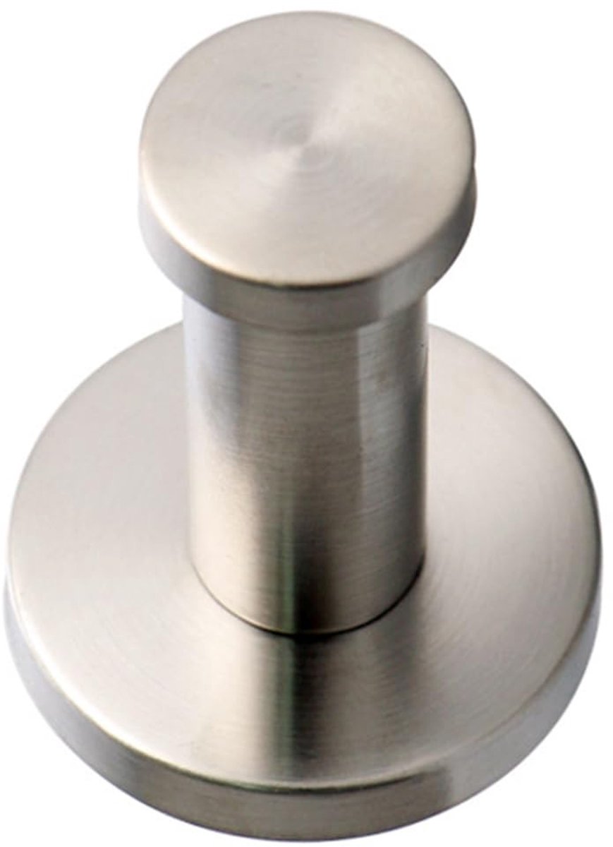 Dailygoods- Kledinghaak 8 Stuks - Wandhaak - Roestvrij Staal - Duurzaam - Towel Holder - Elegant Ontwerp - 16 x 50 mm