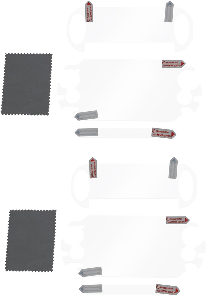 Dailygoods - 2 Sets Voor en Achter Screen Protector Film voor PS Vita